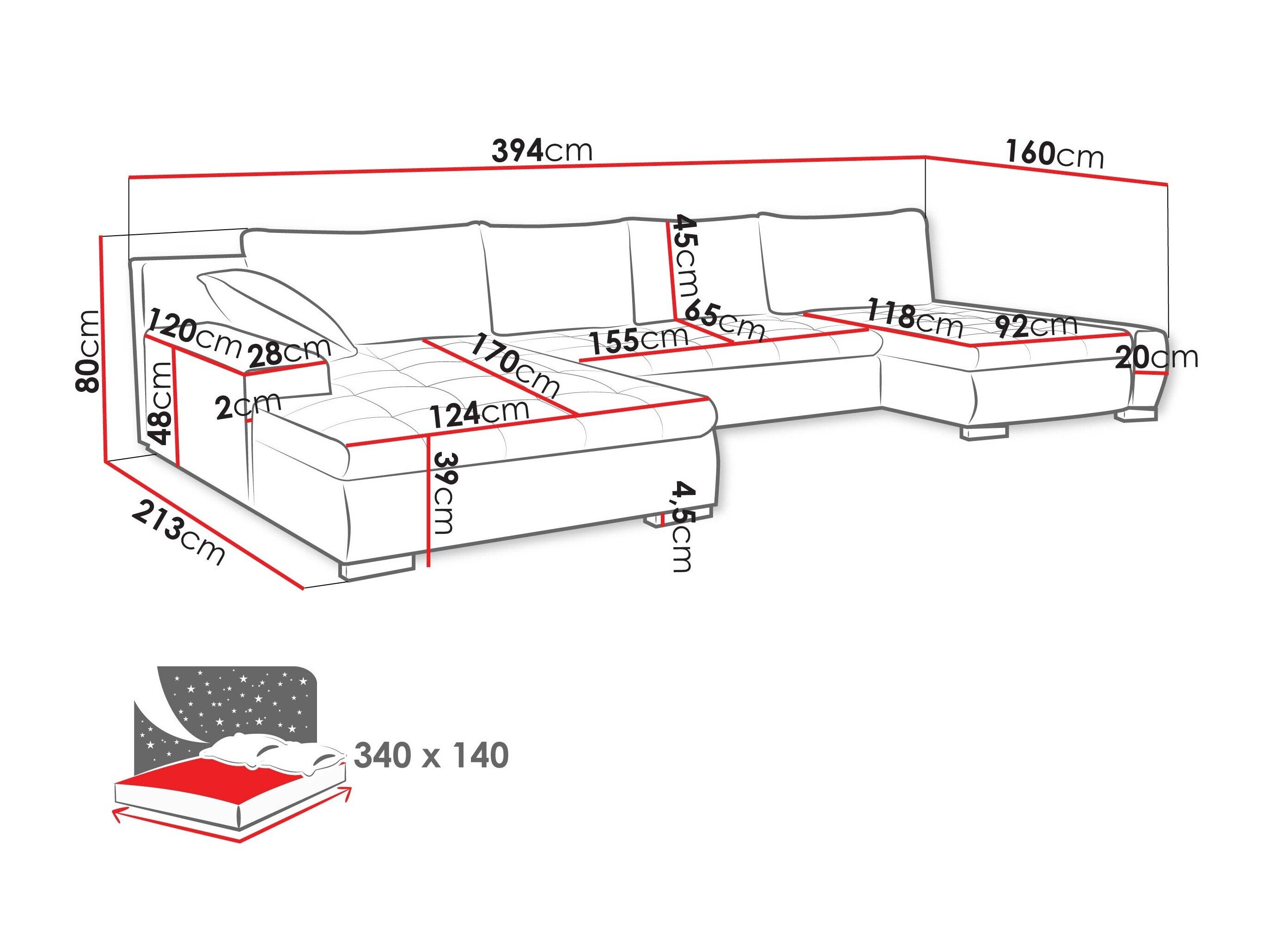 Hjørnesofa Comfivo Oliva (Lumo 30)