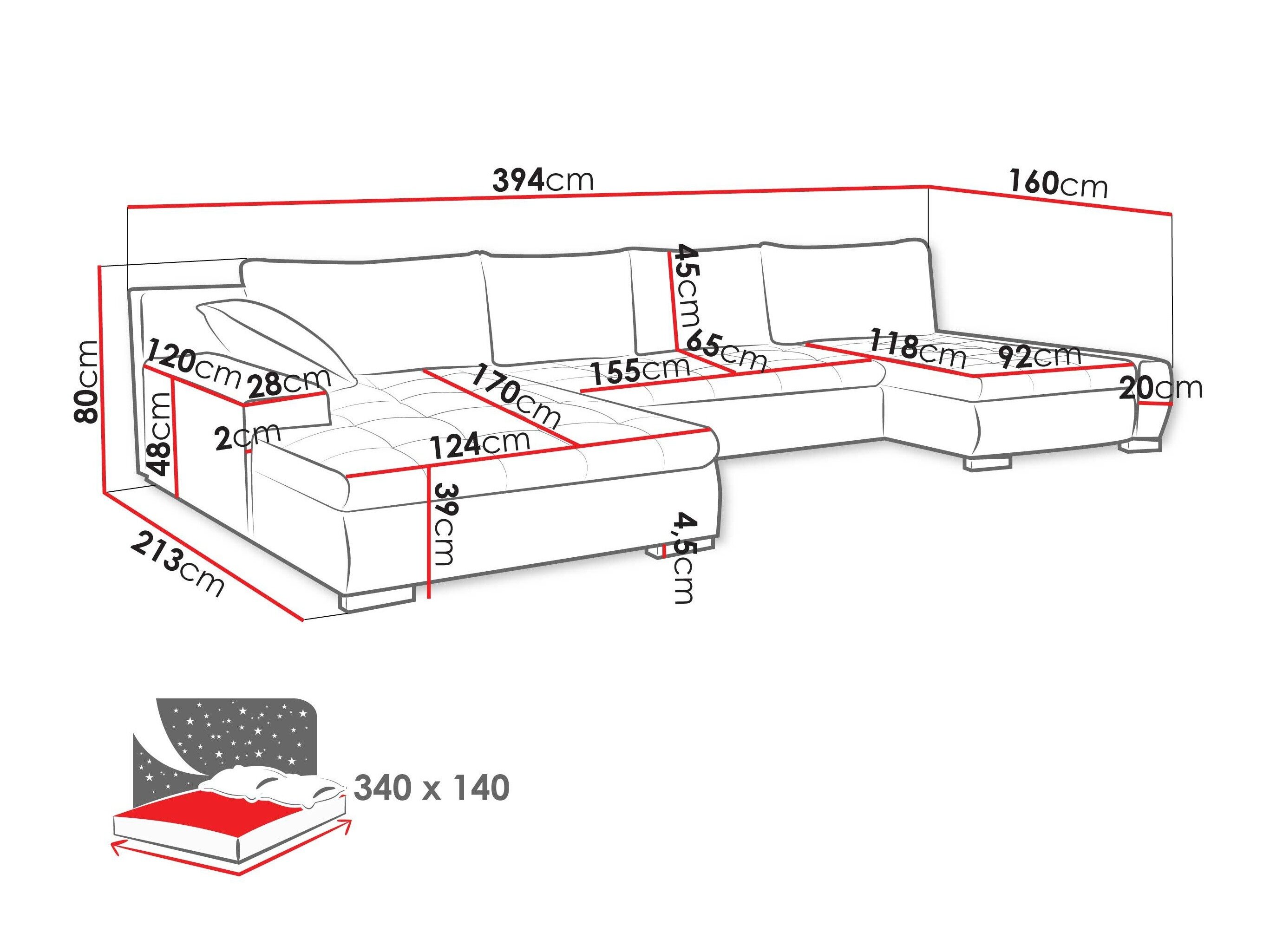 Hjørnesofa Comfivo Oliva (Wave 09)