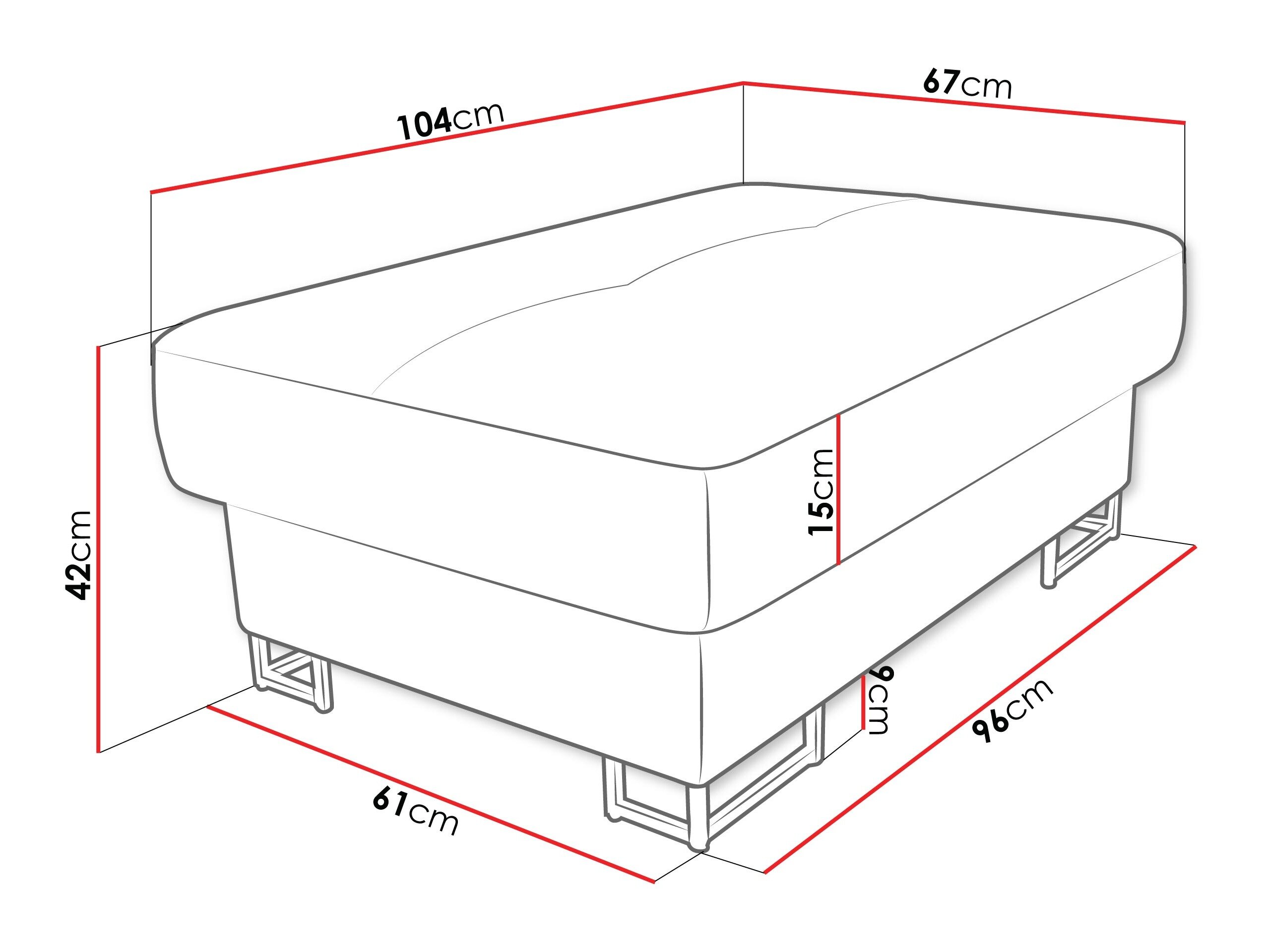 Polstret bænk Comfivo 238 (Lumo 30)