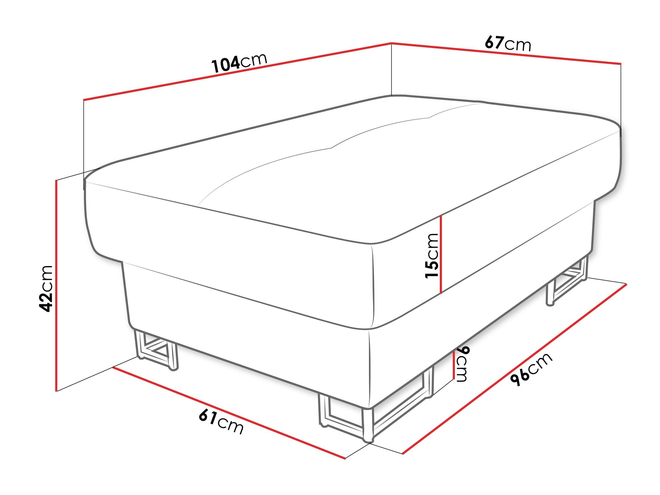 Polstret bænk Comfivo Ruta (Alfa 17)