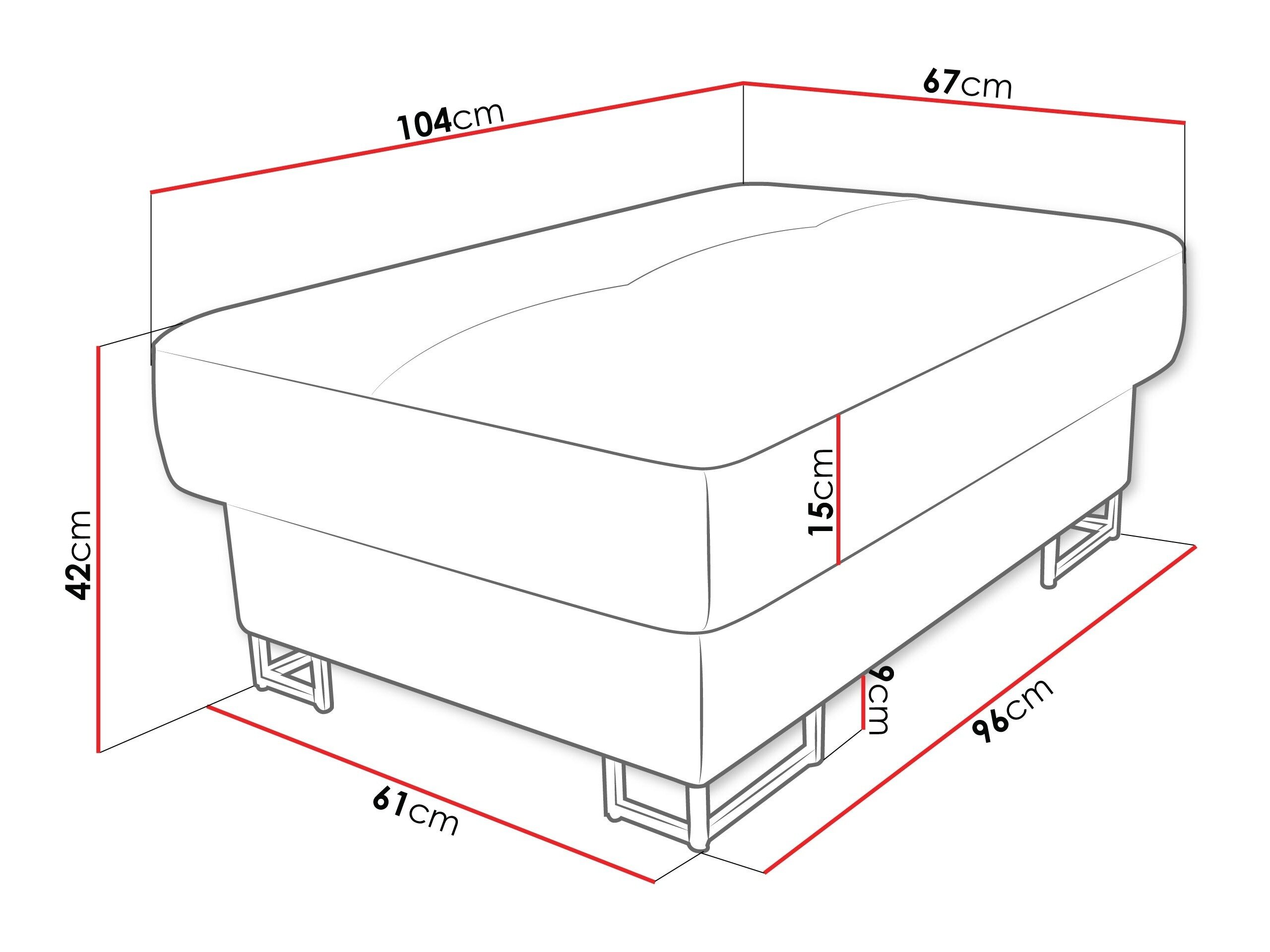 Polstret bænk Comfivo Ruta (Lumo 40)