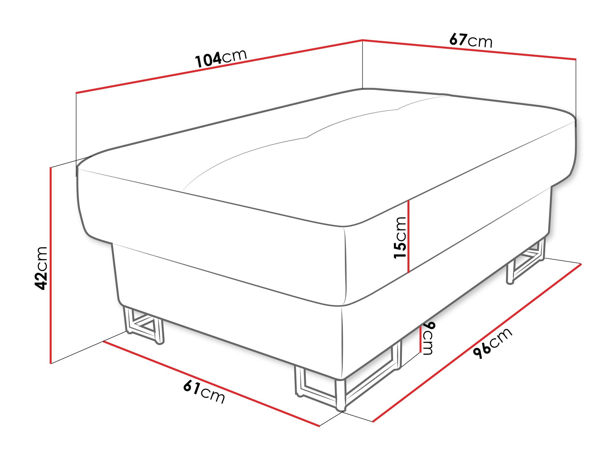 Polstret bænk Comfivo Ruta (Magic Velvet 2217)