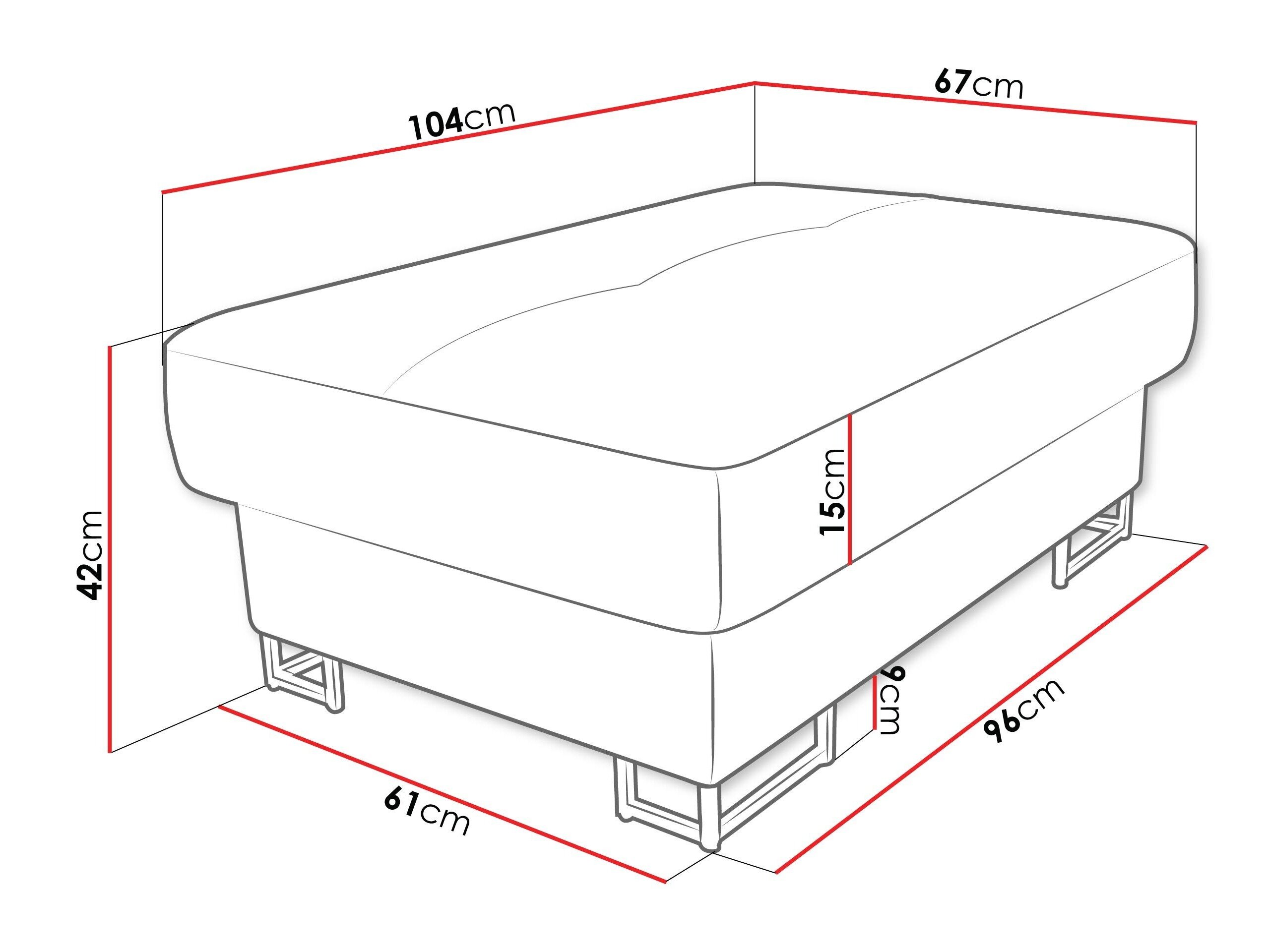 Polstret bænk Comfivo Ruta (Magic Velvet 2234)