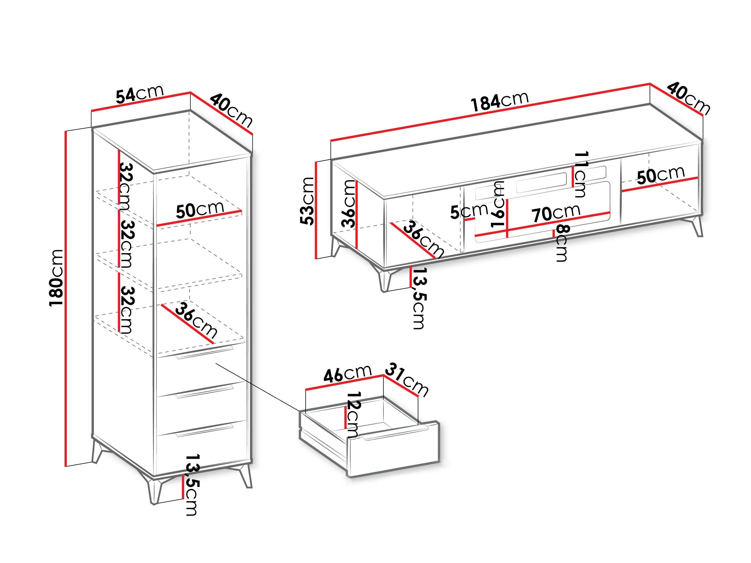Stuemøbelsæt Comfivo Enoteo 110