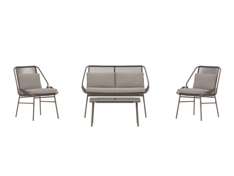 Buiten meubilair set Dallas 5169 (Bruin + Beige)