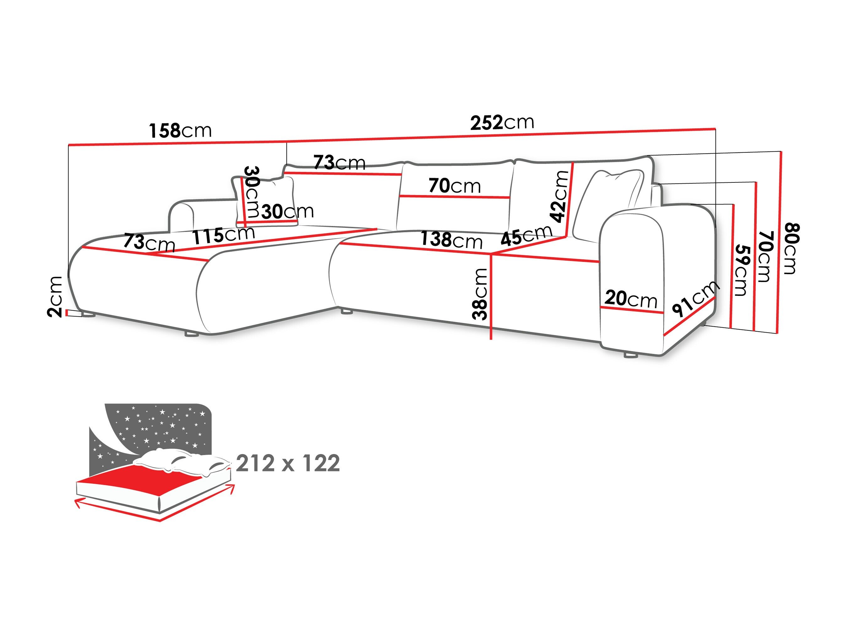 Hjørnesofa Comfivo Labor (Poso 14)