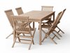 Tafel en stoelen set Nunova 144 (Licht hout)
