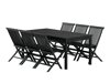 Tafel en stoelen set Nunova 144 (Zwart)