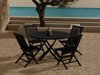 Tafel en stoelen set Nunova 145 (Zwart)