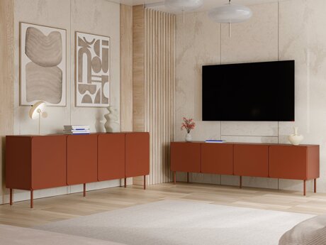 Woonkamerset Fentore 103 (Rood)