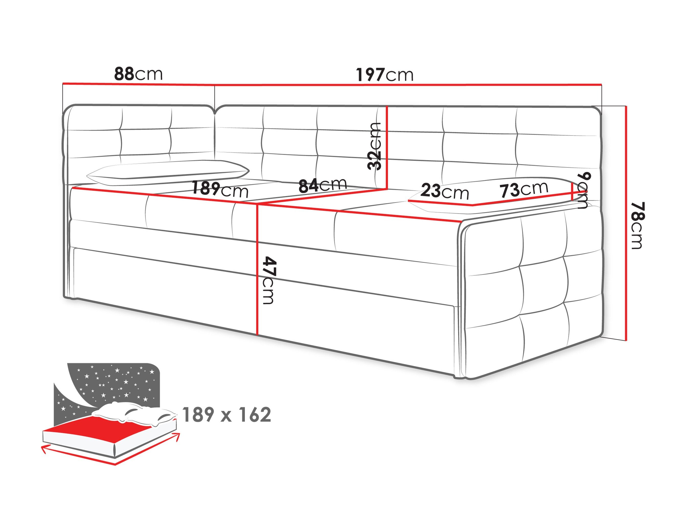 Bed Providence 199 (Polo 882)