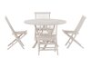 Tafel en stoelen set Nunova 145 (Licht hout)
