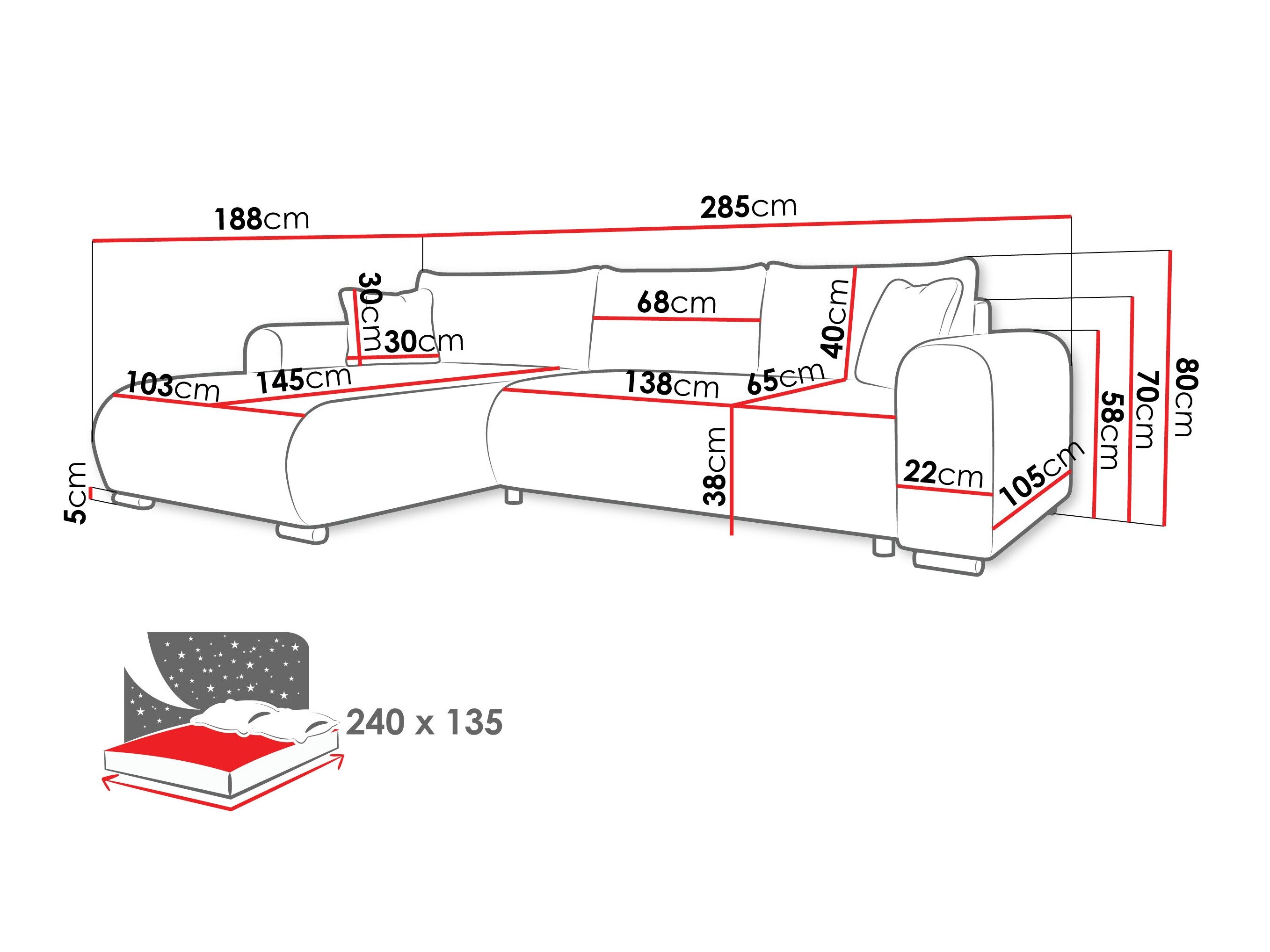 Hjørnesofa Comfivo Consors (Poso 14)
