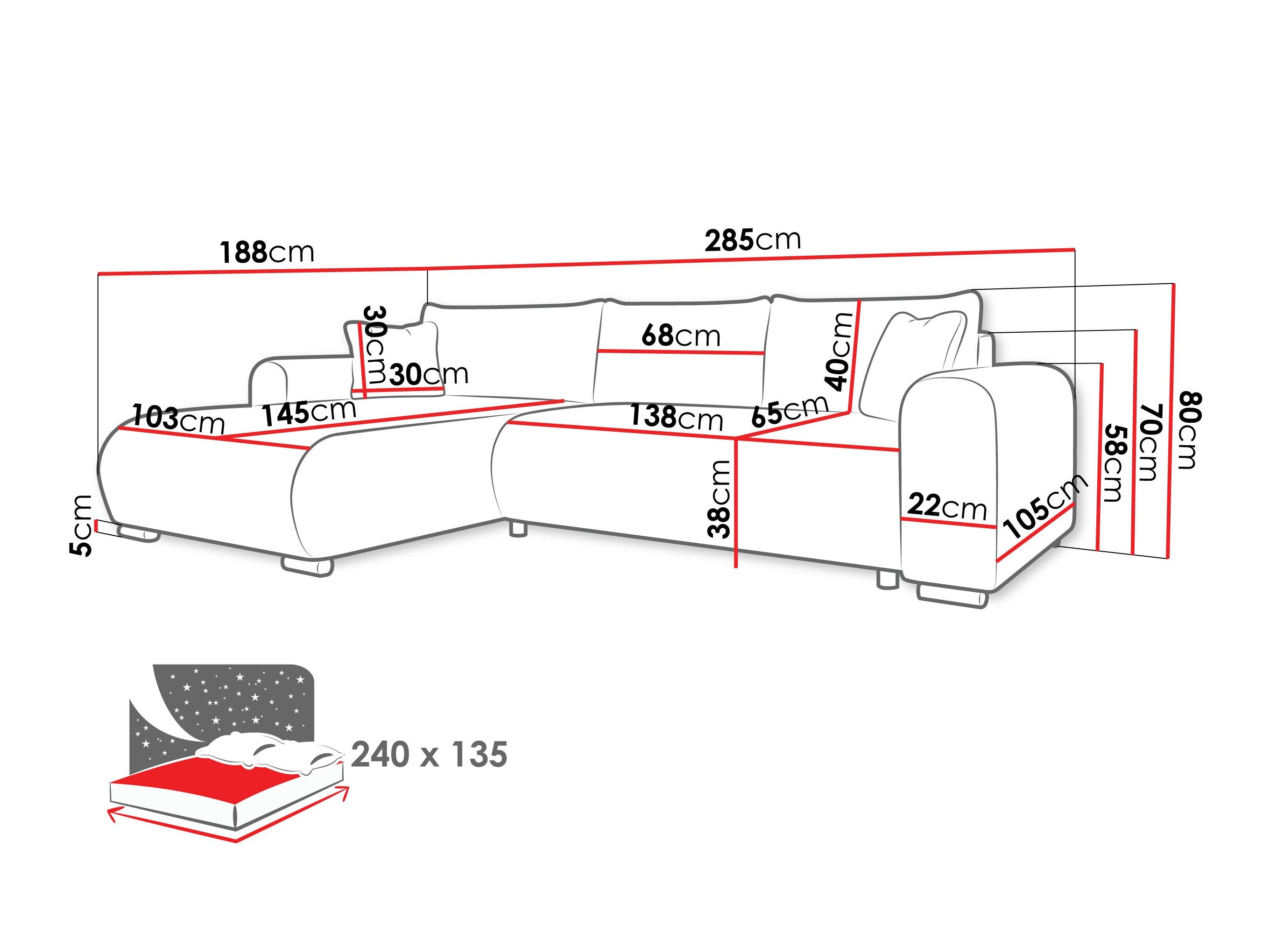 Hjørnesofa Comfivo Consors (Wave 05)