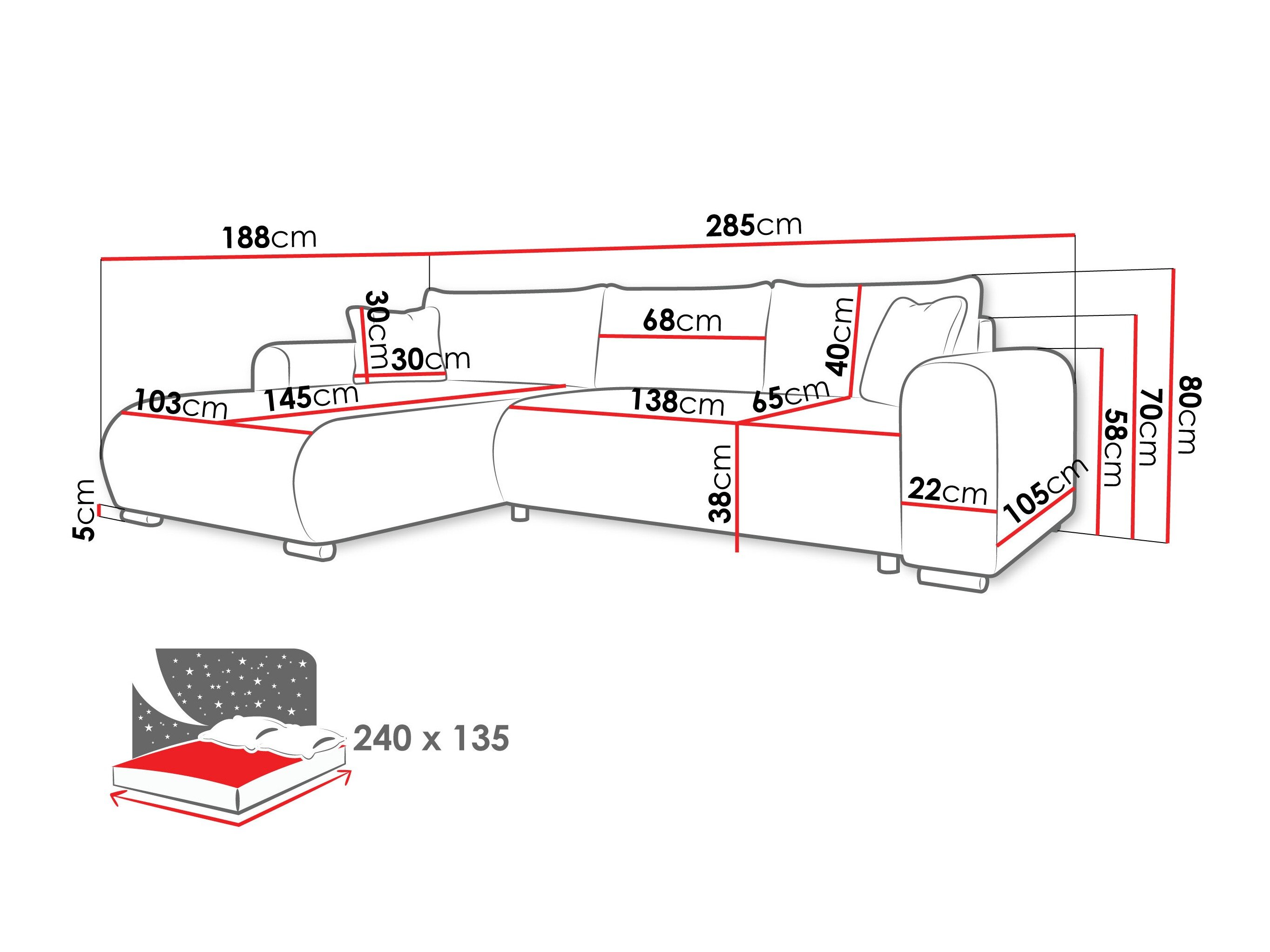 Hjørnesofa Comfivo Consors (Wave 15)