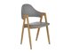 Stoel Houston 561 (Grijs + eiken)