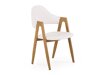 Stoel Houston 561 (Wit + eiken)