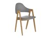 Stolica Houston 561 (Sivo + hrast)