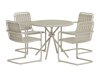 Tafel en stoelen set Dallas 5192 (Beige)