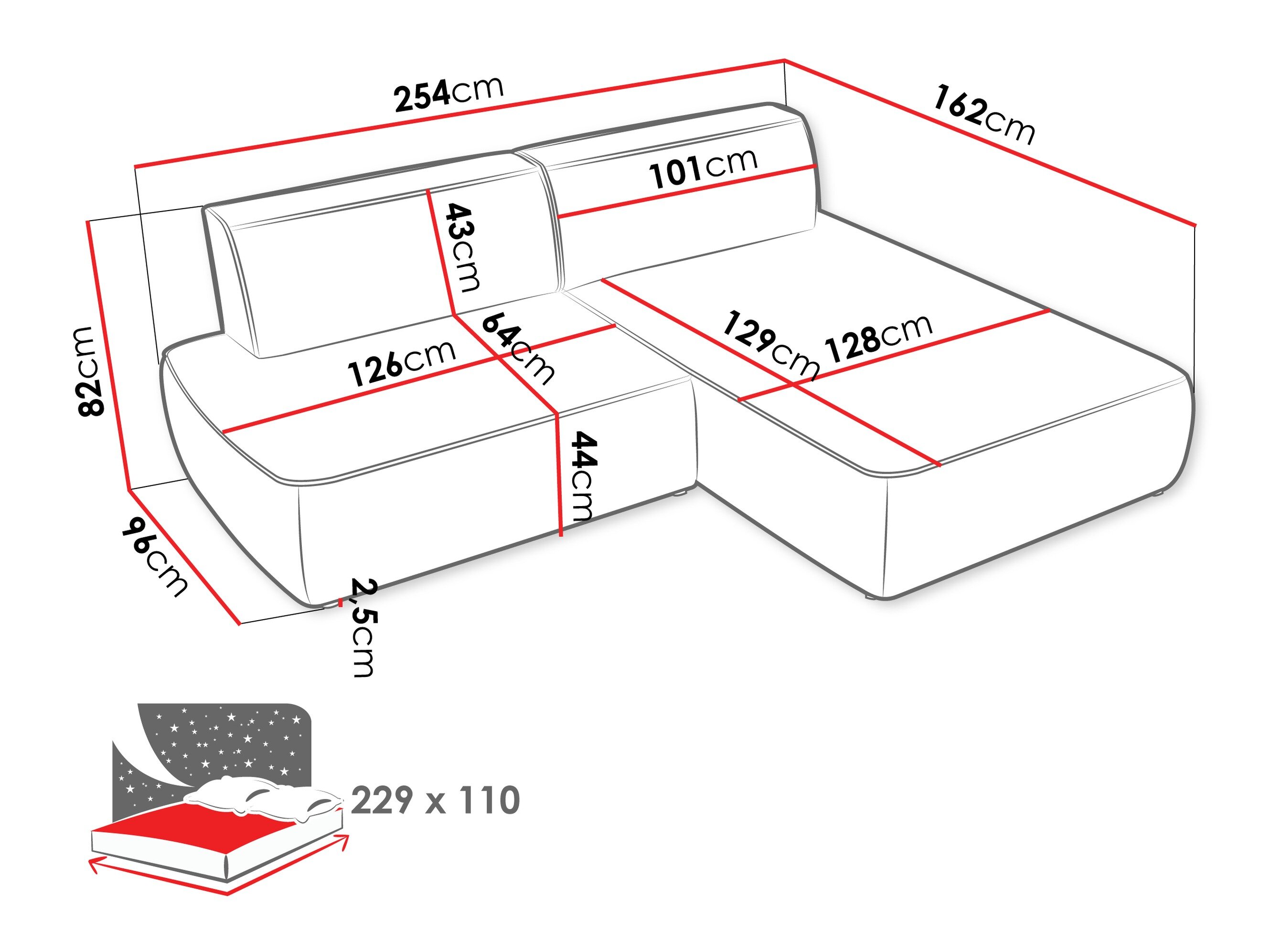 Hjørnesofa Comfivo Soror (Velo 636)