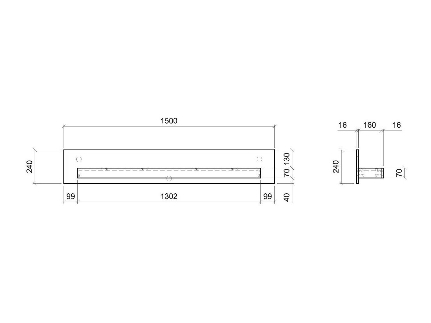 Wandplank Balelbu 107