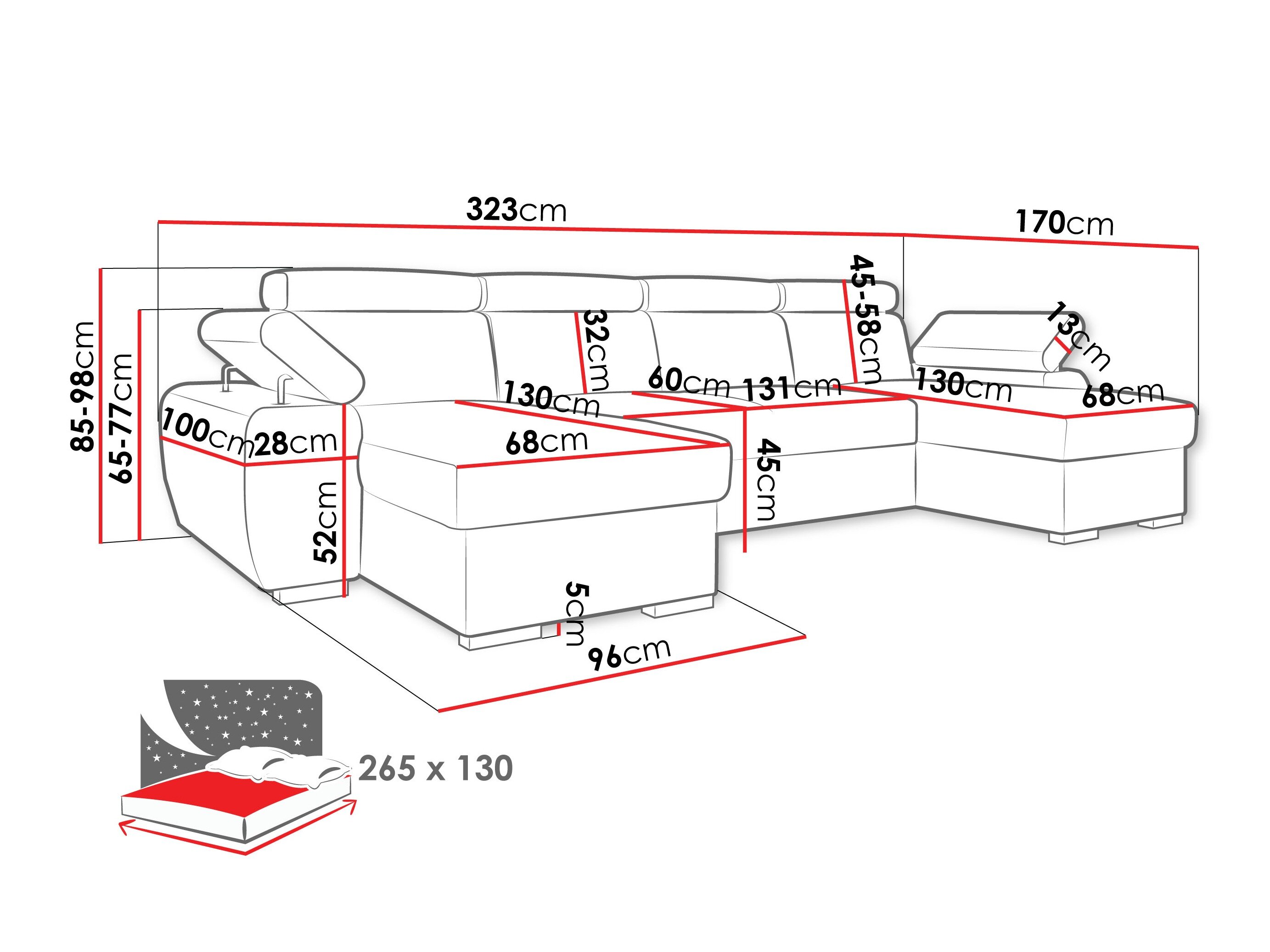 Hjørnesofa Columbus 253 (Margo 227.09)