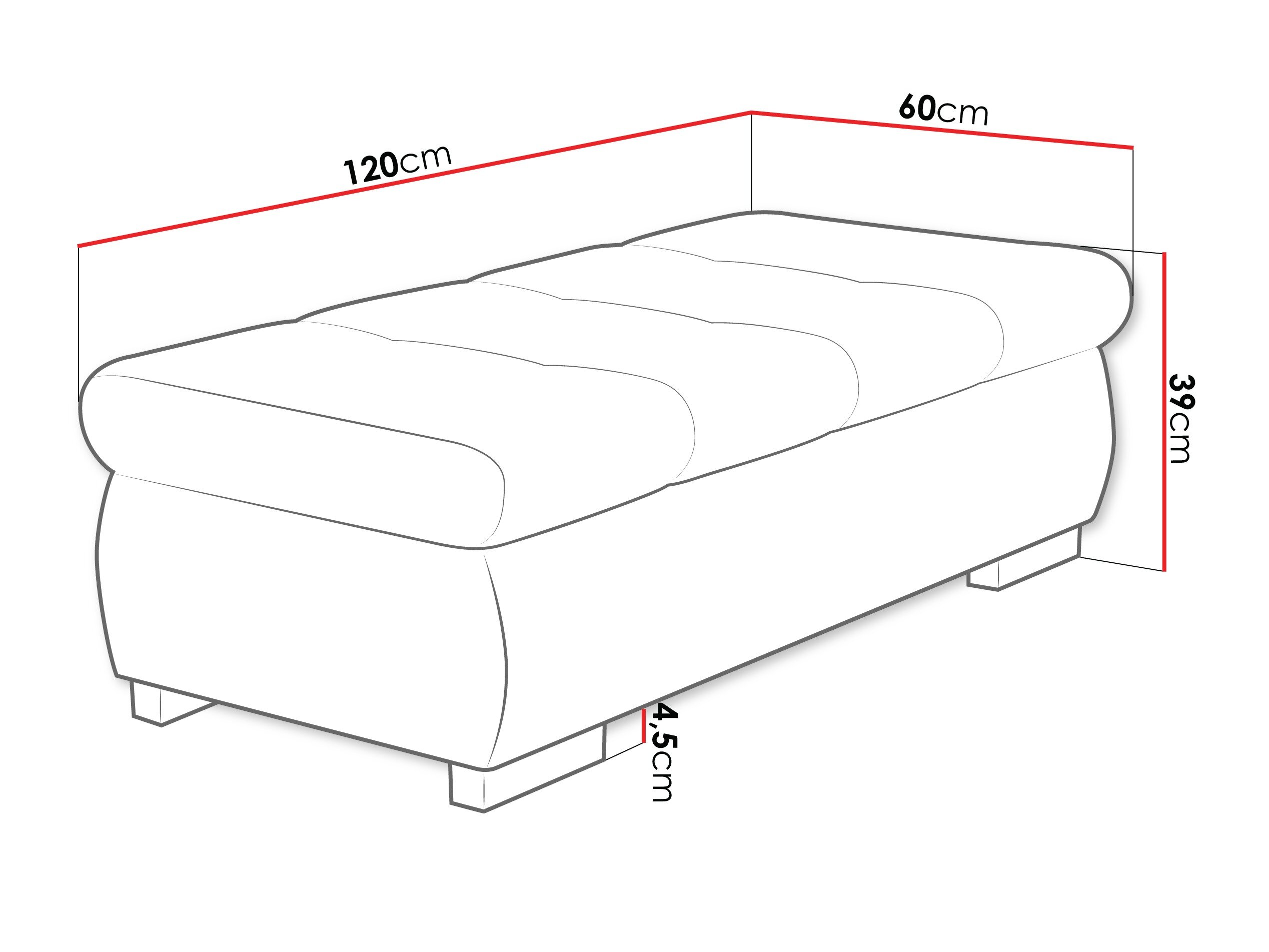 Polstret bænk Comfivo Nitor I (Fredo 25)