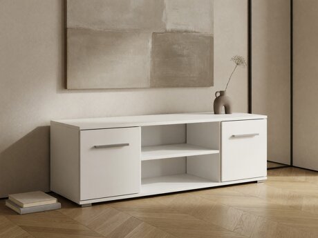 TV-meubel Cirveso 109 (Wit + Glanzend wit)