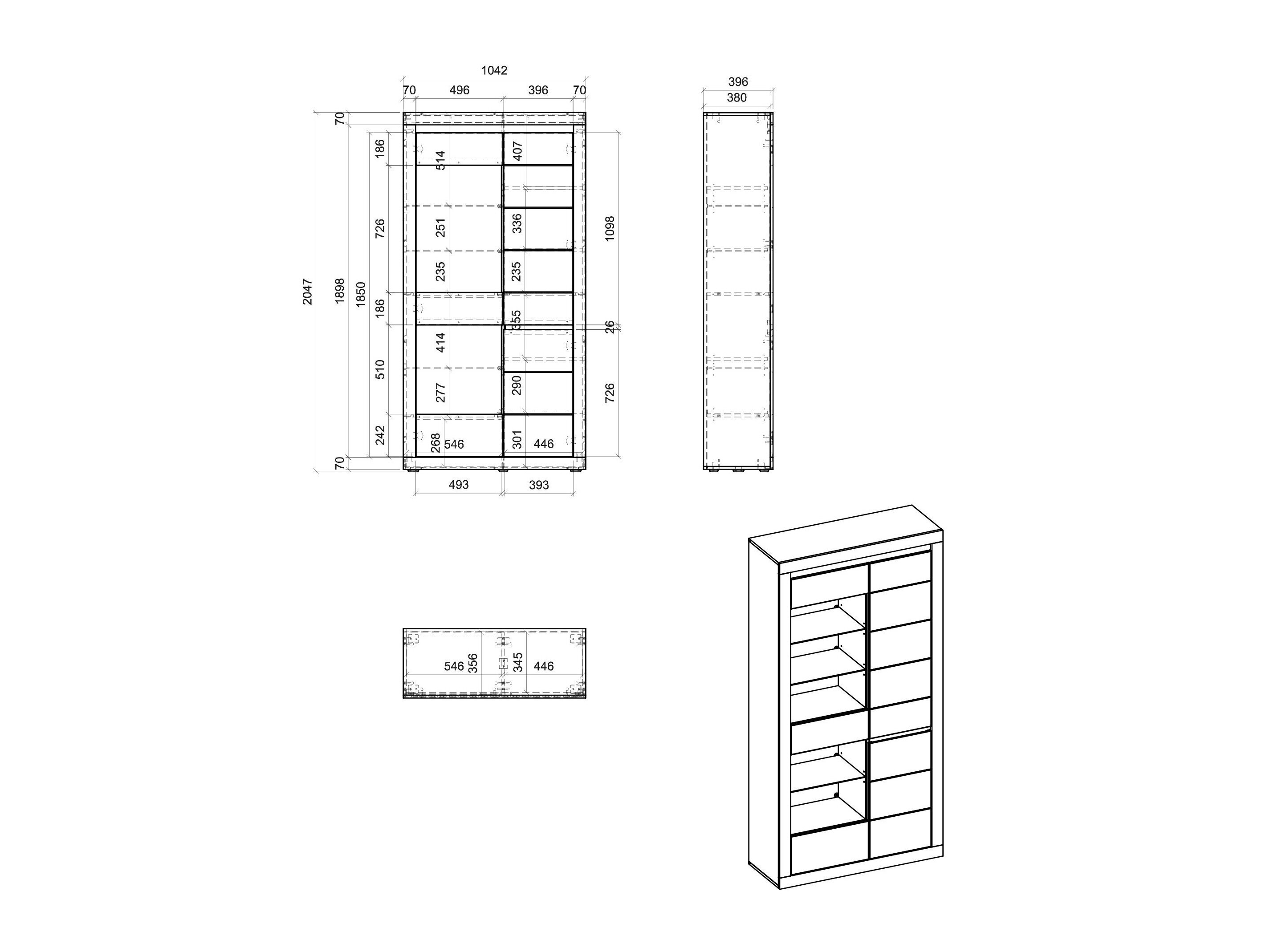 Boekenkast Ophtola 114