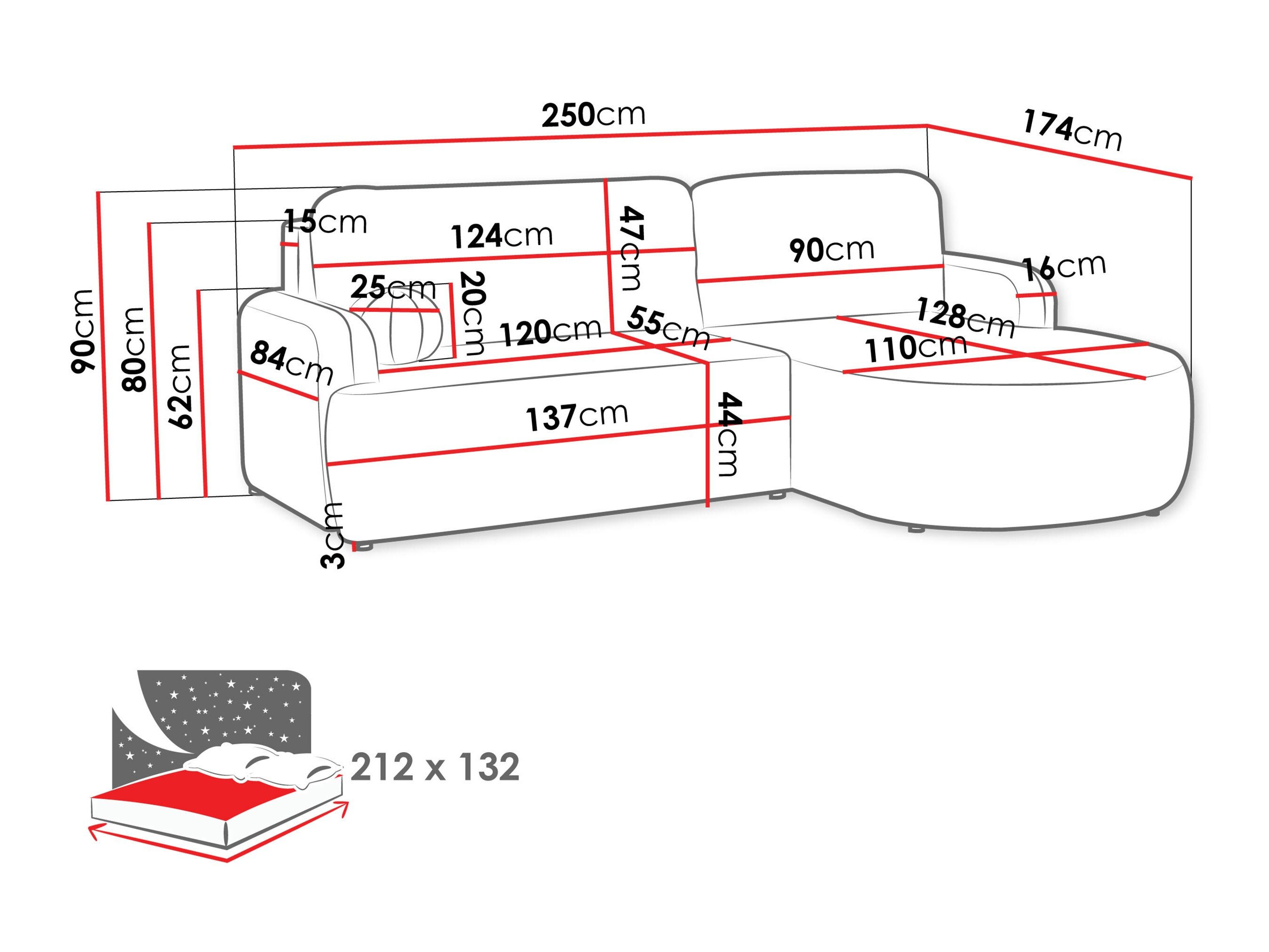 Hjørnesofa Comfivo 532 (Margo 227.09)