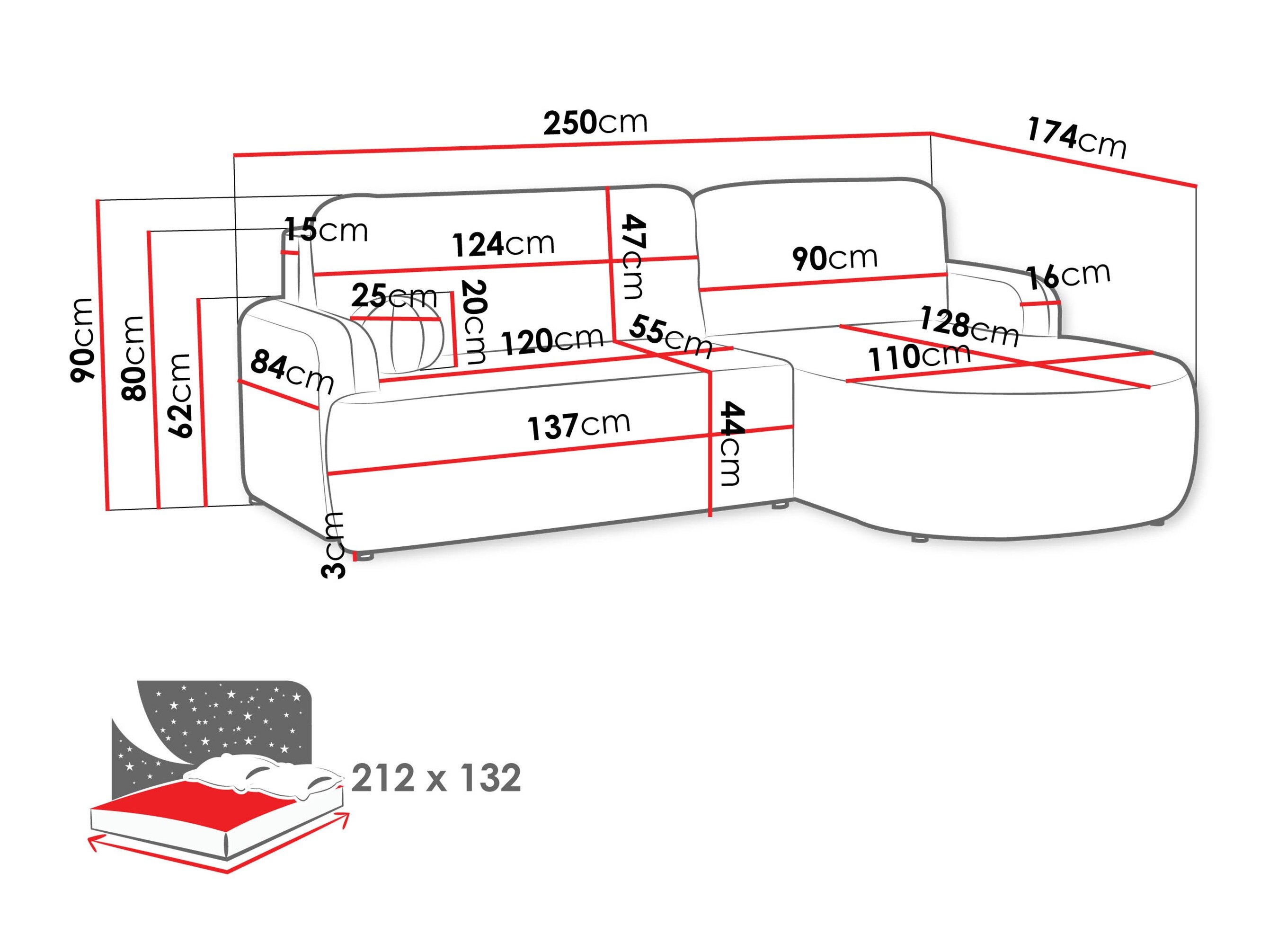 Hjørnesofa Comfivo Popis (Lumo 40)