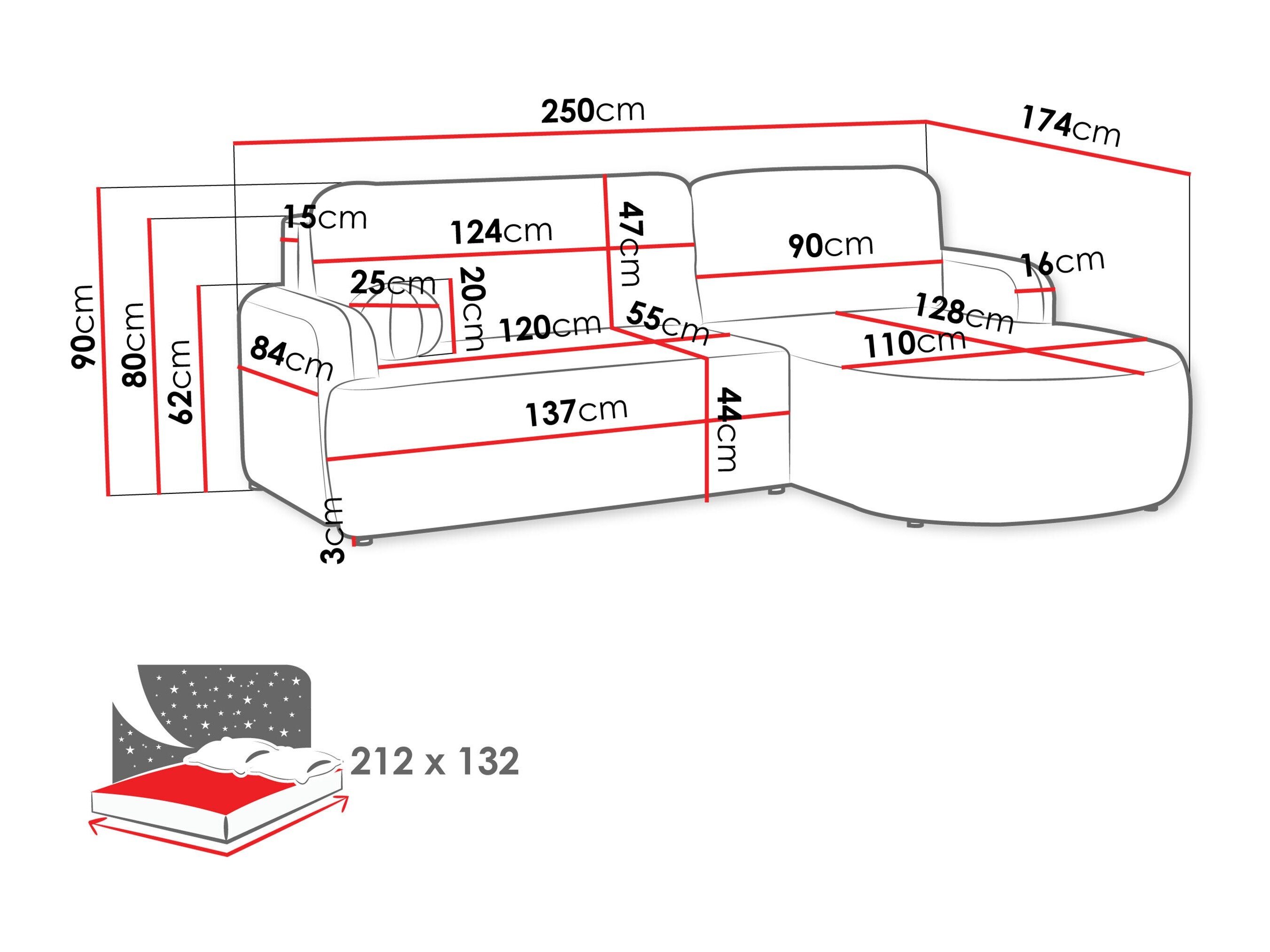 Hjørnesofa Comfivo Popis (Poso 05)