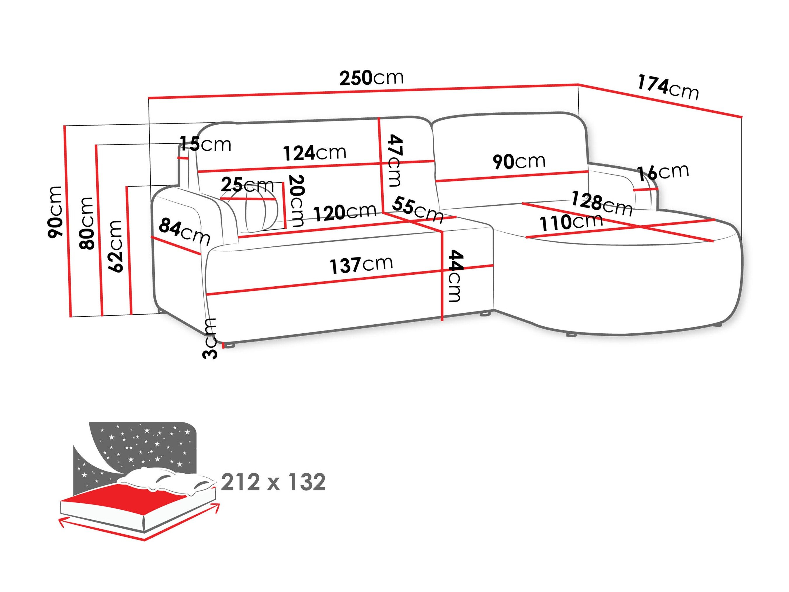 Hjørnesofa Comfivo Popis (Poso 100)