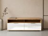 TV-bord Tivetra 109 (Artisan eg + Glansfuld hvid)