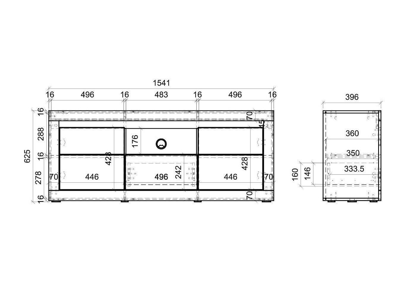Stuemøbelsæt Ophtola 120 (Højre)