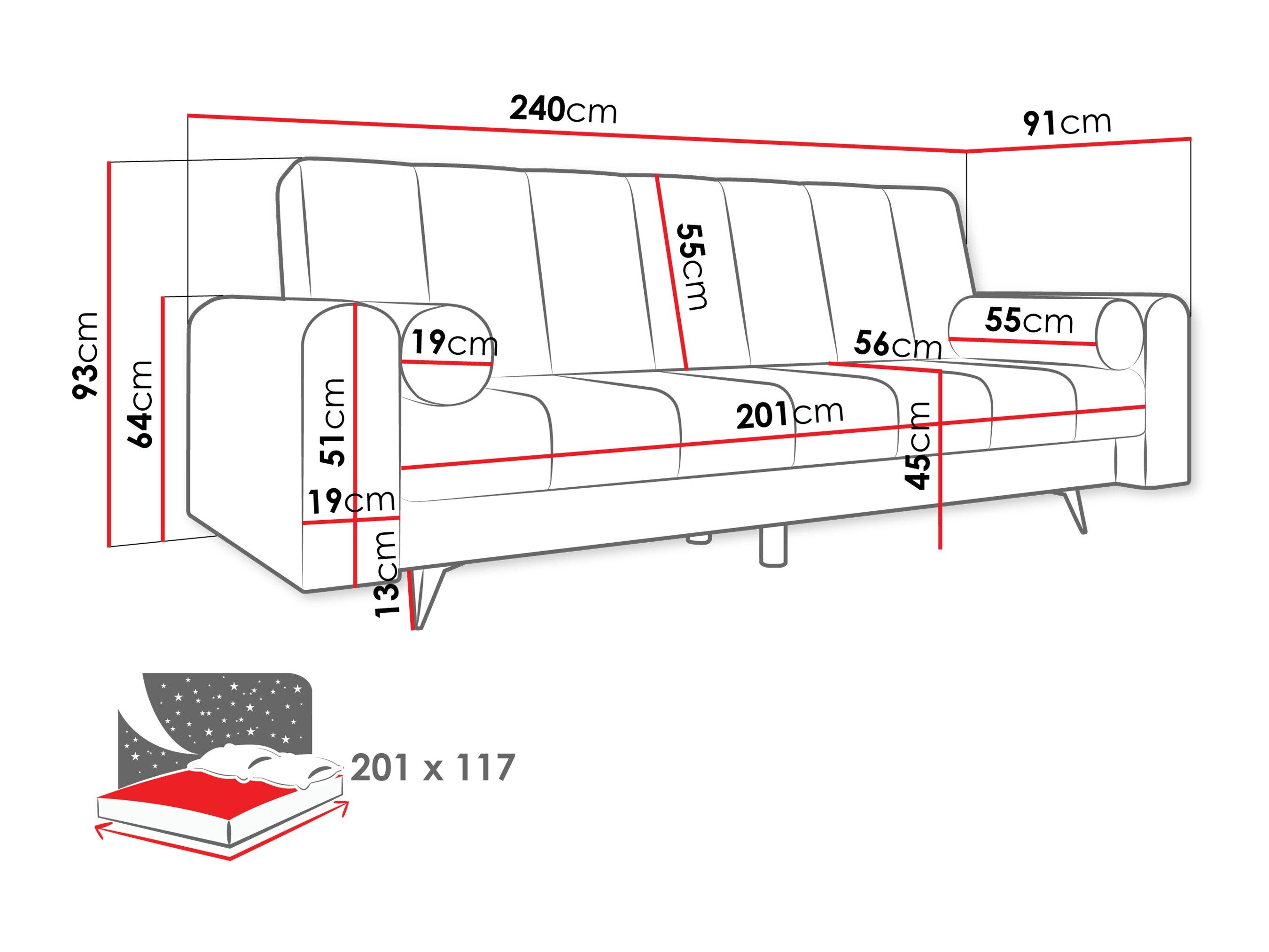 Sovesofa Comfivo Luda (Bella 20)