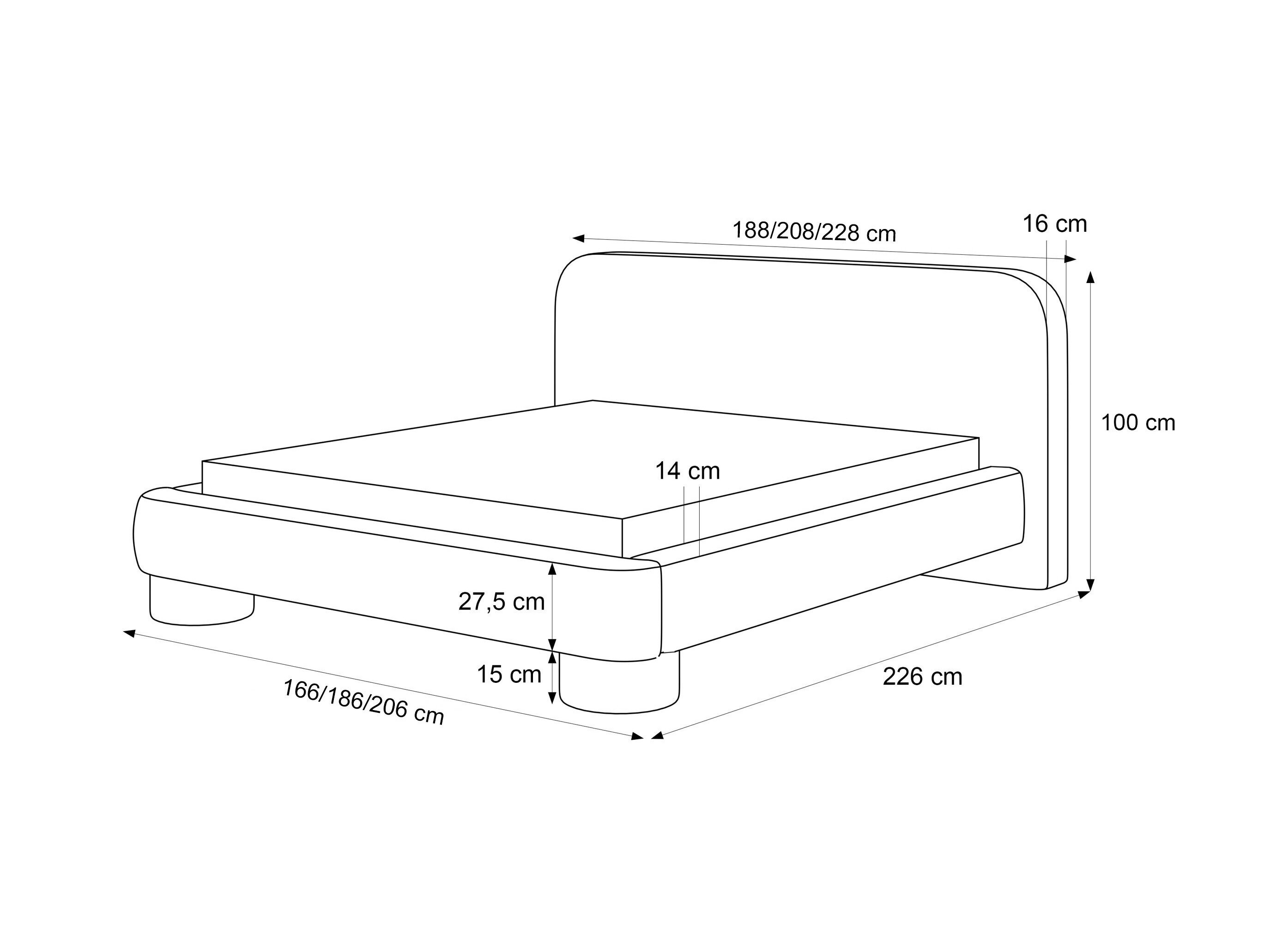 Bed Martinez 130 (Alice 05)