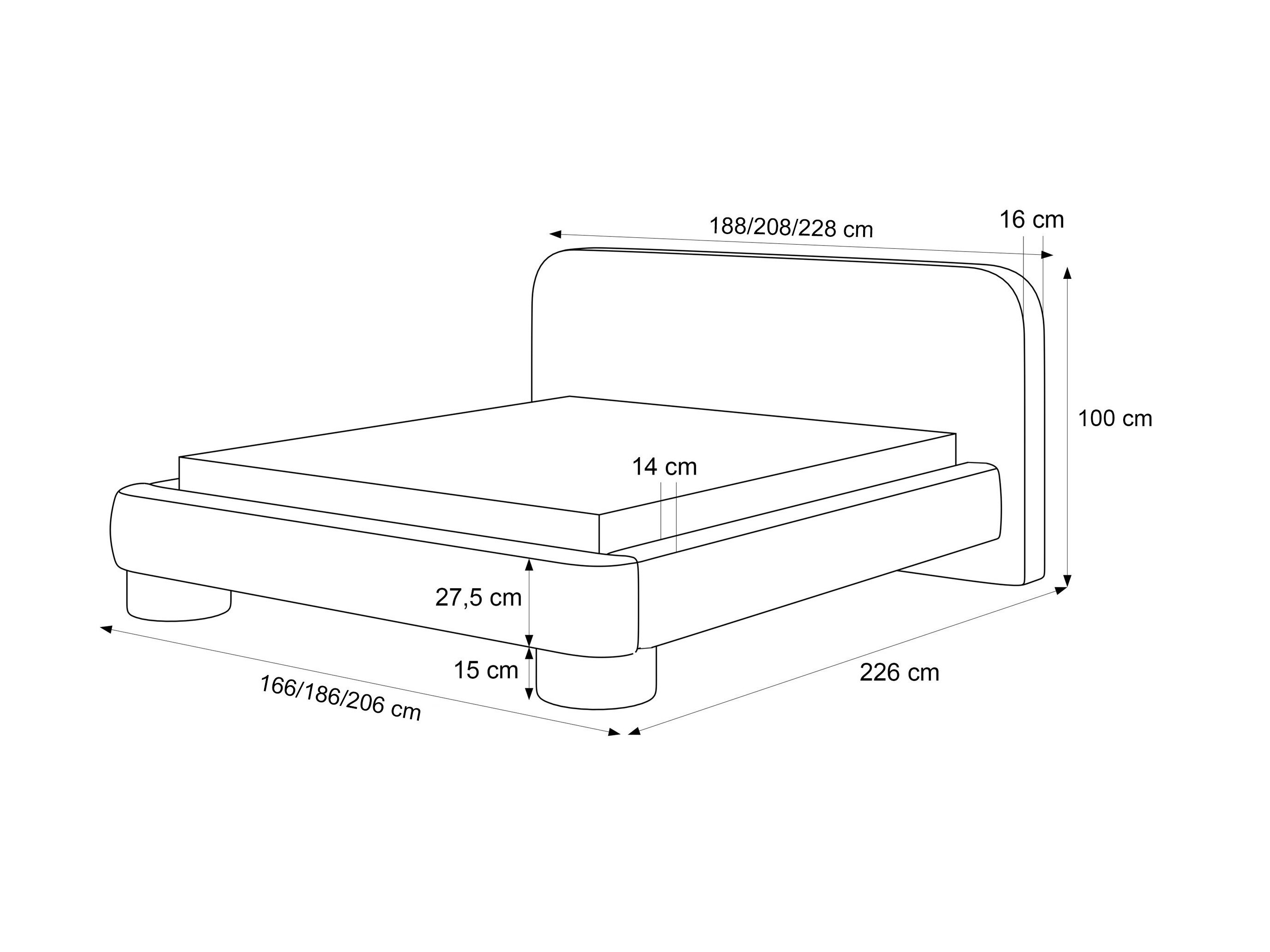 Bed Martinez 130 (Lumo 55)