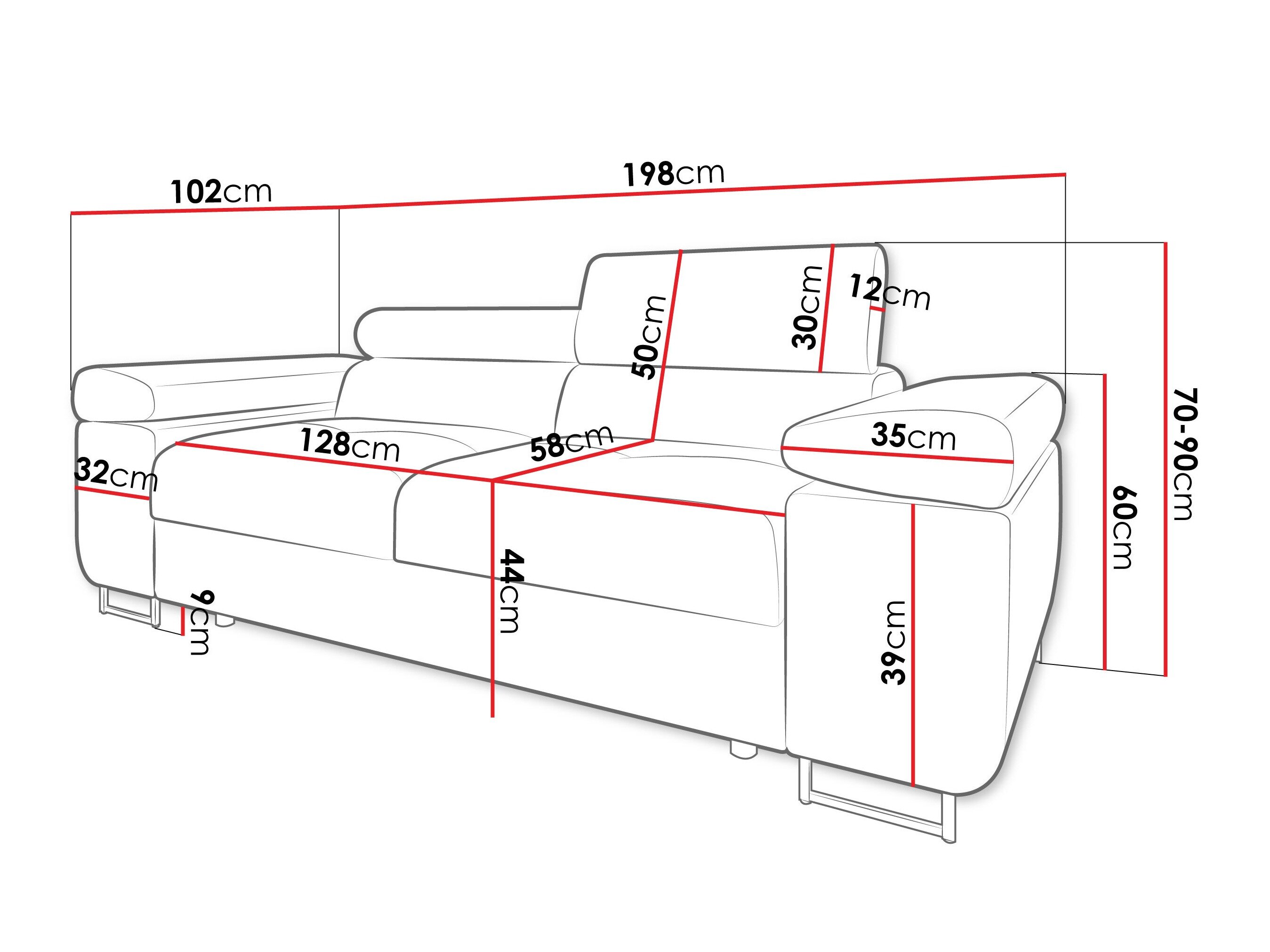 Sofa Comfivo Vinetum II (Lumo 55)