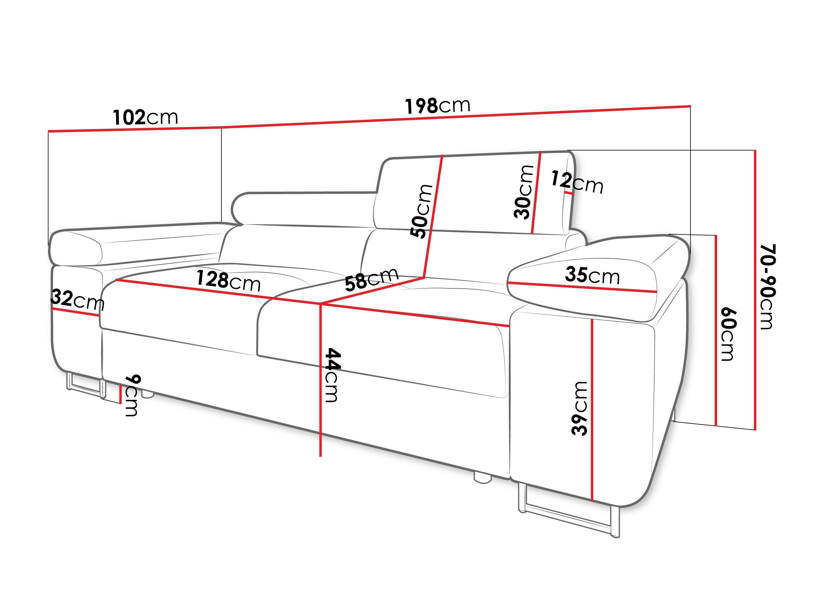 Sofa Comfivo Vinetum II (Lumo 65)