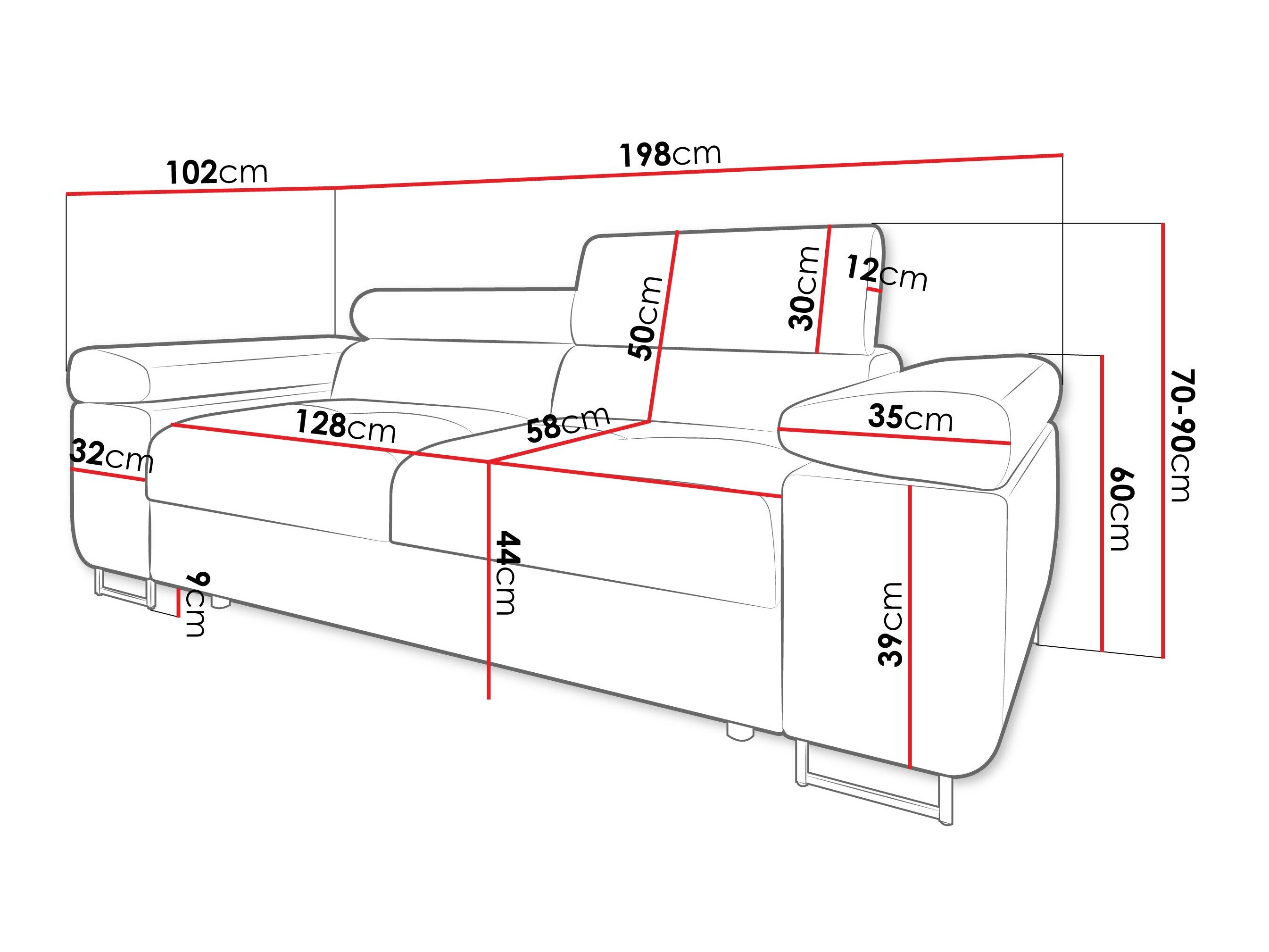 Sofa Comfivo Vinetum II (Poso 100)