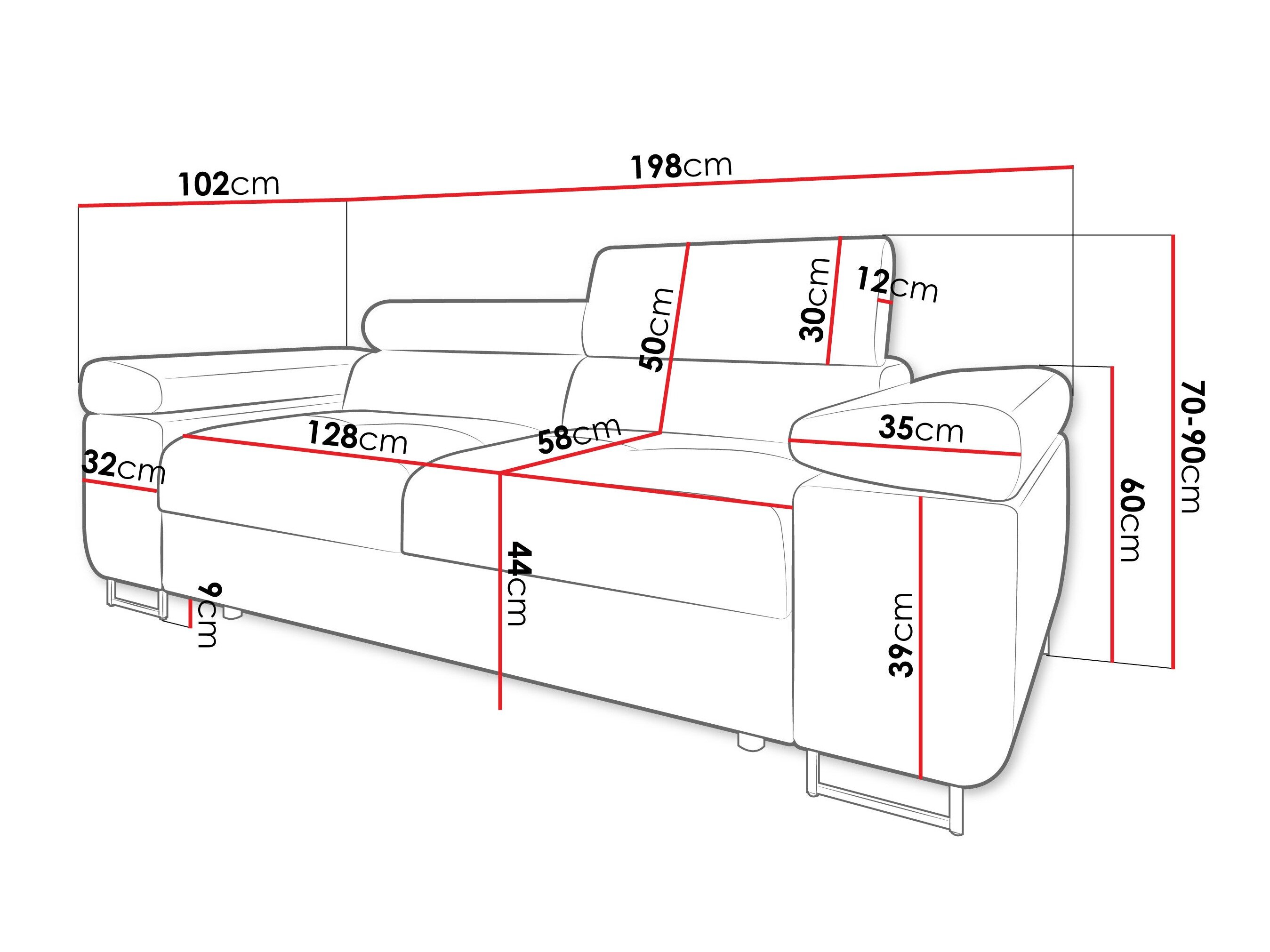 Sofa Comfivo Vinetum II (Poso 135)