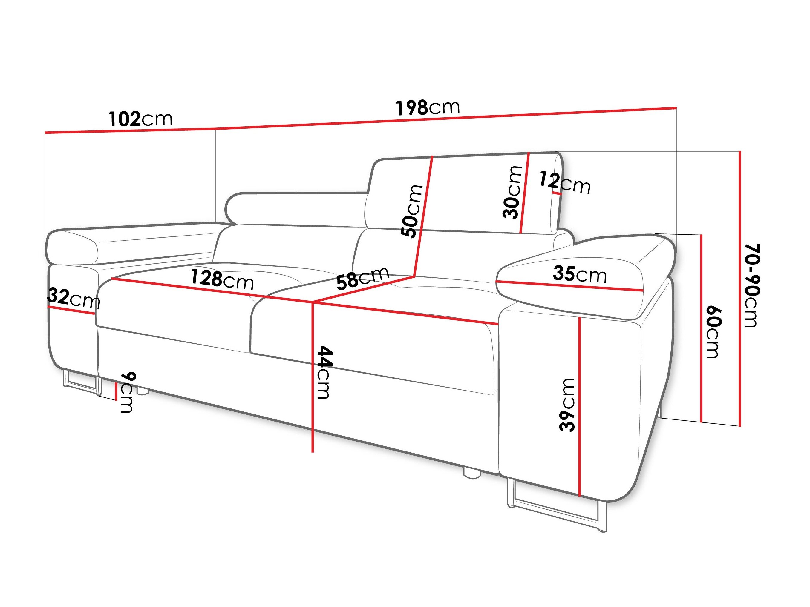 Sofa Comfivo Vinetum II (Soft 066 + Lux 03)