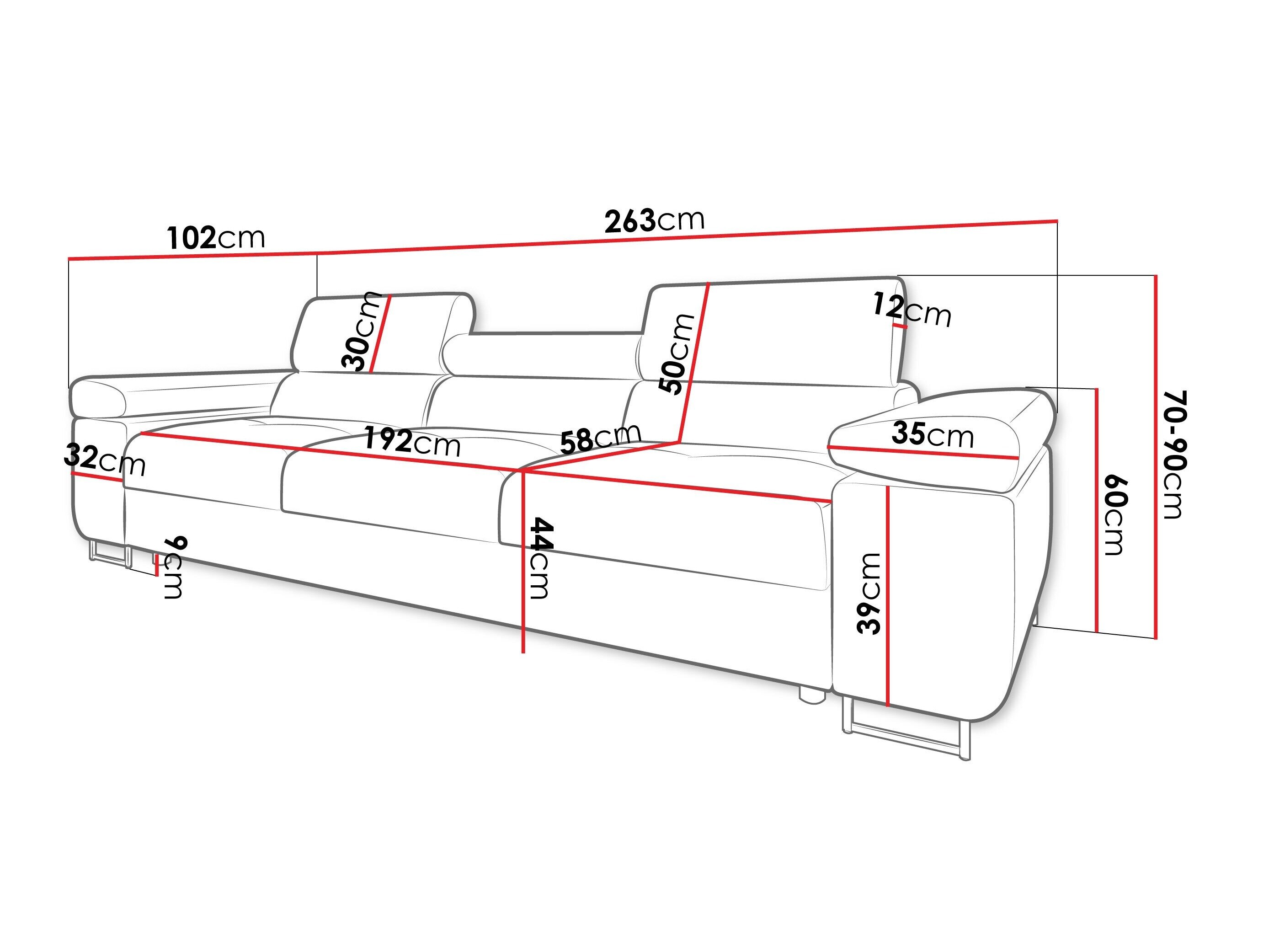 Sofa Comfivo Vinetum III (Soft 011 + Lux 06)