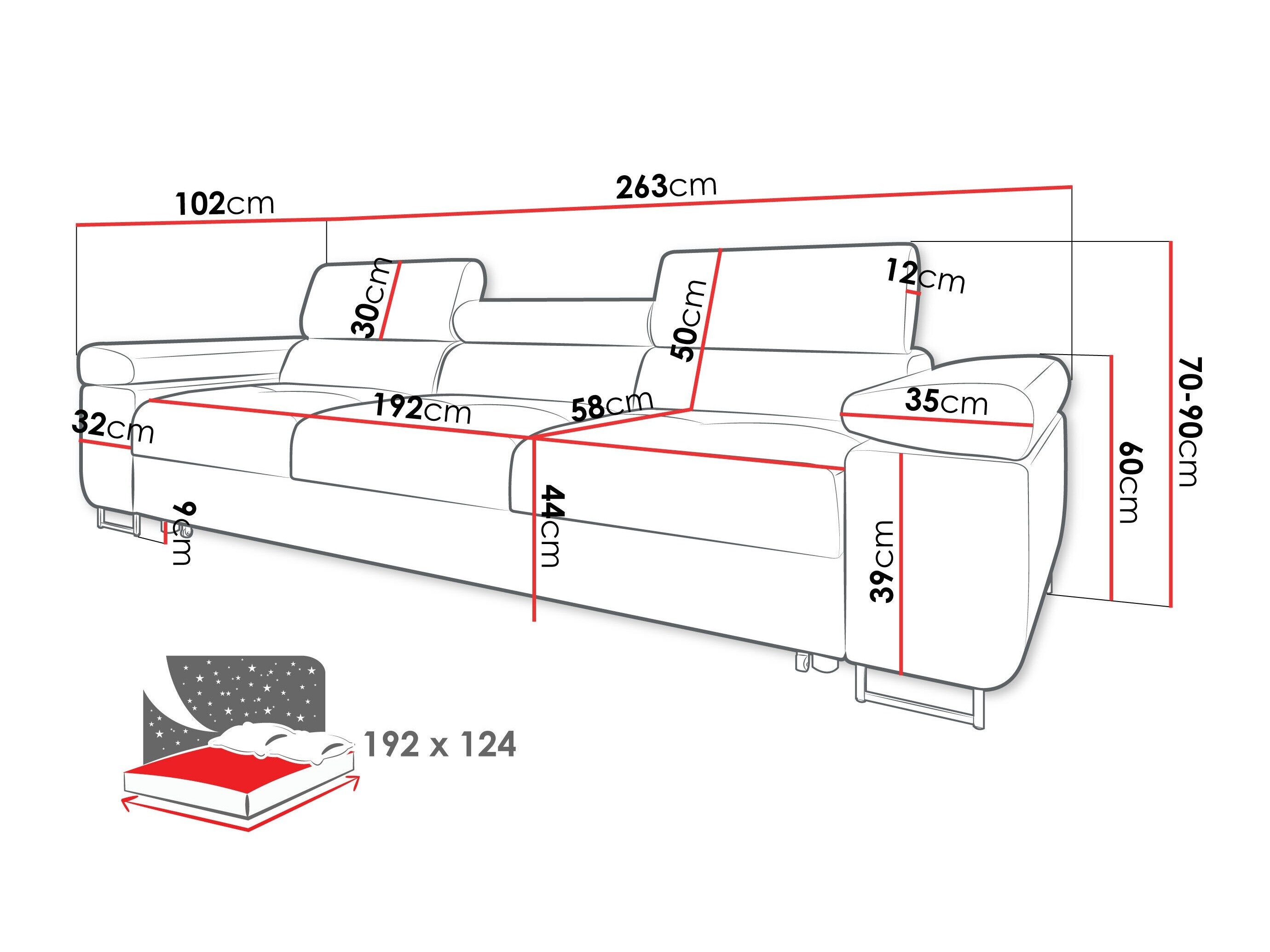 Sovesofa Comfivo Vinetum (Poso 110)