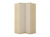 Hjørnegarderob Nolcala 107 (Egetræ + Beige)