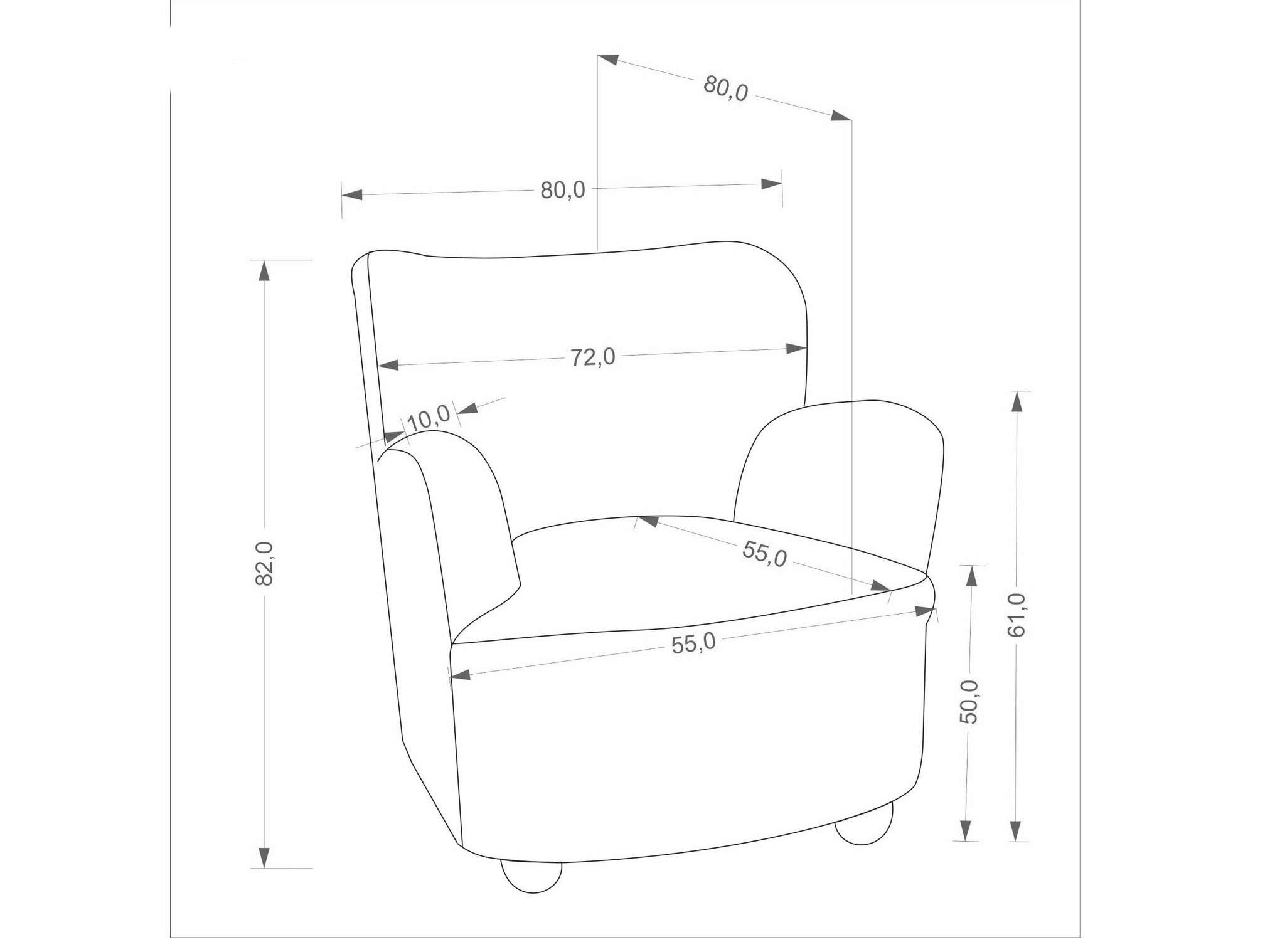 Lænestol Houston 2097 (Fløde)