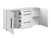 Kommode Ophsalu 108 (Hvid + Glansfuld hvid)