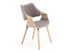 Stoel Houston 720 (Licht hout + Grijs)