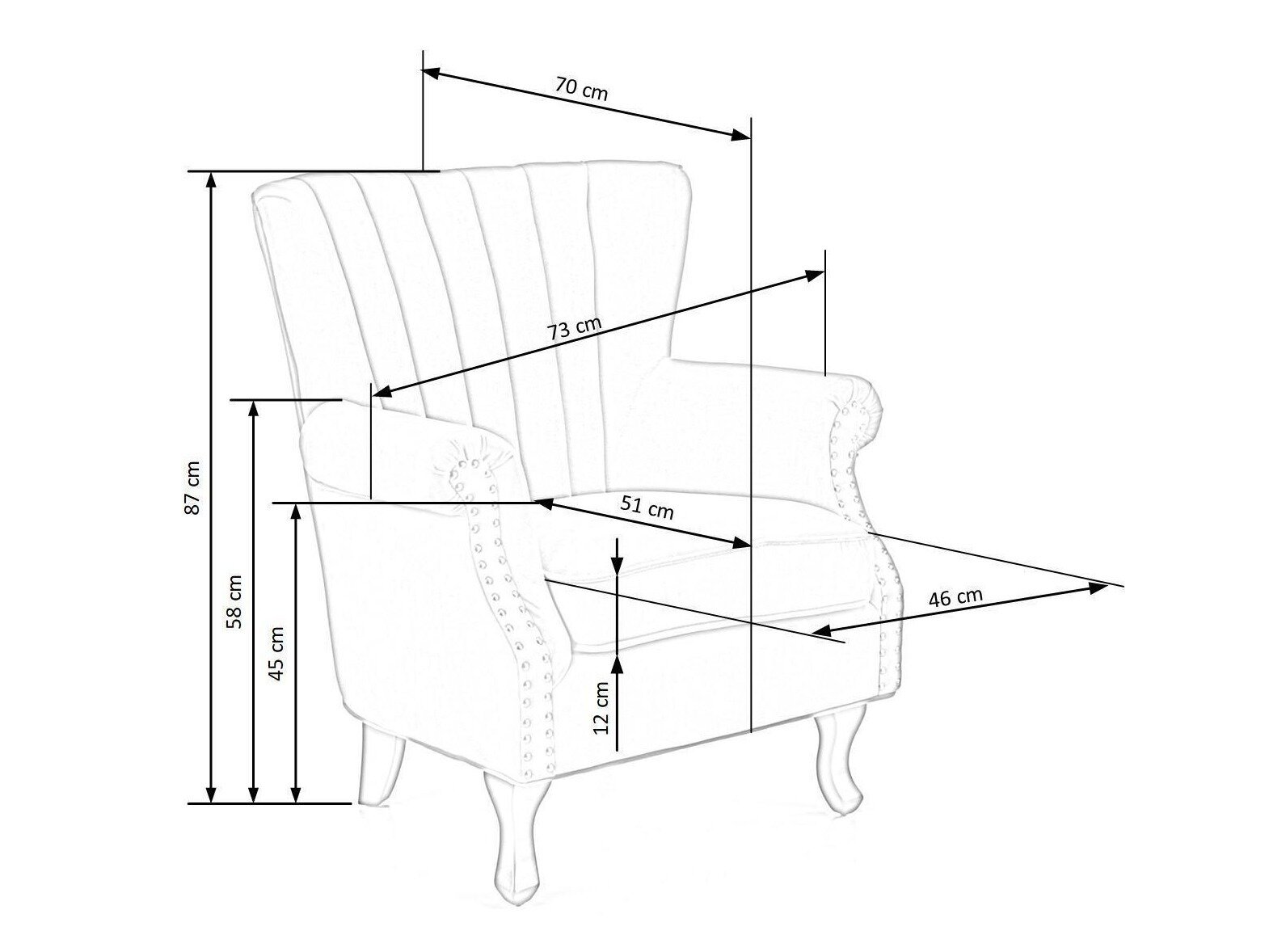 Lænestol Houston 1105 (Grå)